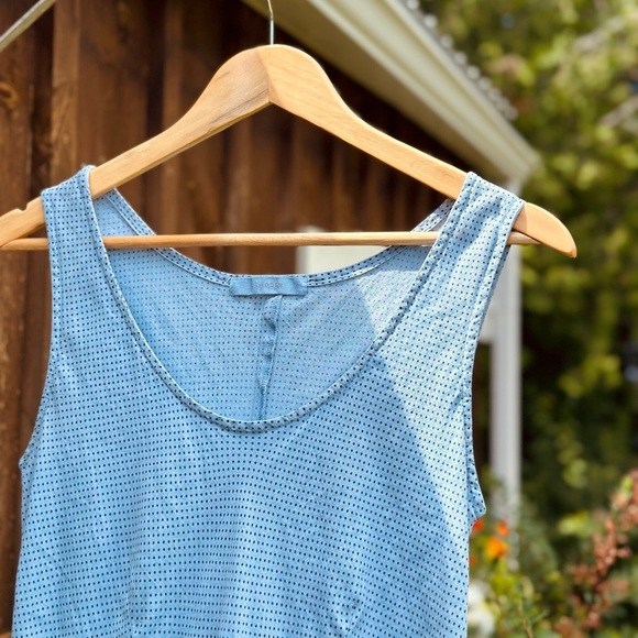 Cut Loose Fitted Flared Maxi Dress - Blue/Navy - S - Picture 5 of 6